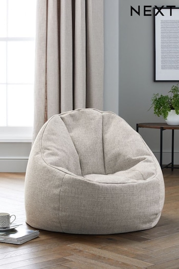 Natural Chunky Weave Bean Bag Chair (995821) | £110