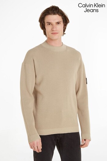Calvin Klein Jeans Natural Badge Relaxed Sweater (996240) | £110