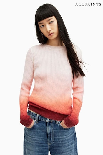 AllSaints Orange Sissy Roll Neck Sweater (996267) | £169