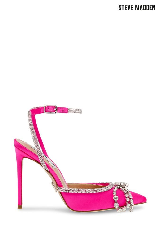 Steve madden pink bow slides store