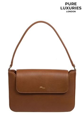Pure Luxuries London Olivia Nappa Leather Grab Bag (996664) | £59