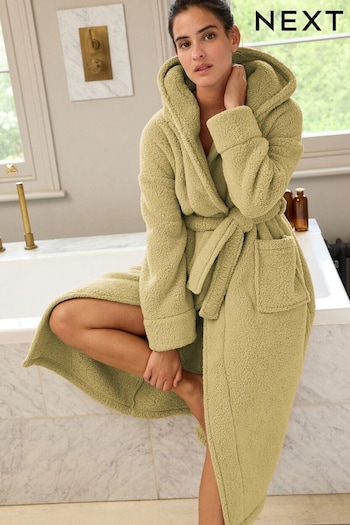 Lime Green Teddy Dressing Gown (996692) | £32
