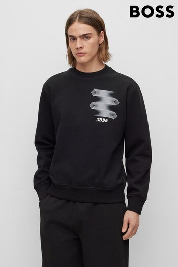 BOSS Black Racing Print Crew Neck Sweatshirt (996905) | £119