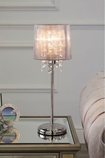 Grey Palazzo Small Table Lamp (997720) | £30