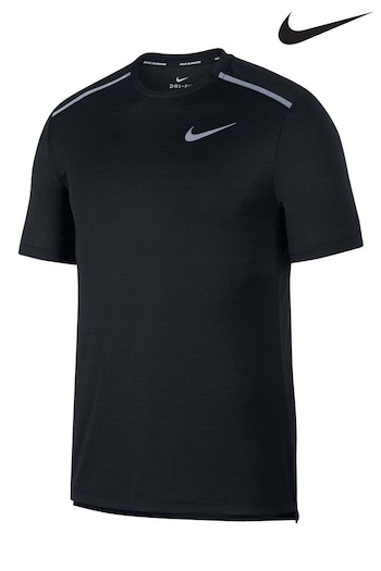 Nike Black Dri-FIT Miler Running T-Shirt (997775) | £33