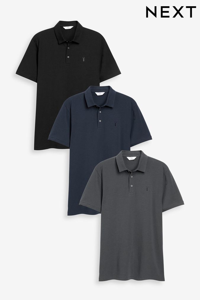 Black polo top shirt kmart