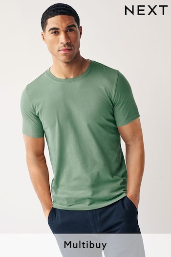 Green Light Slim Fit Essential Crew Neck T-Shirt (998120) | £8