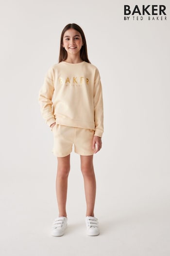 Baker by Ted Baker Stone Split Back Sweater And Shorts Set (998220) | £34 - £41