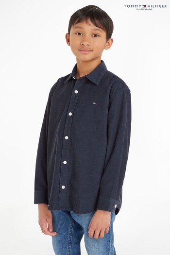 Tommy Hilfiger Kids Blue Corduroy Shirt (998315) | £50 - £60