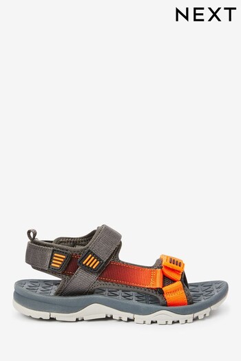Grey Strap Touch Fastening Trekker Sandals (998352) | £22 - £30