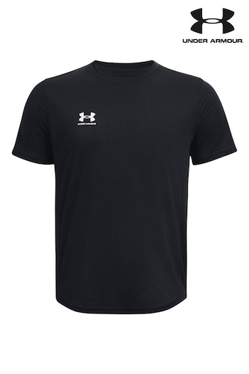 Under Armour B's Challenger Train Short Sleeve Black T-Shirt (998414) | £20