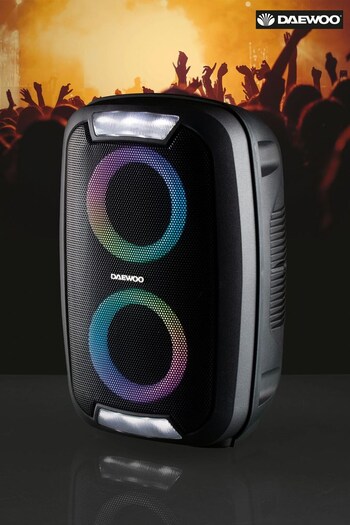 Daewoo Black Led Blurtooth Party Speaker (998423) | £45