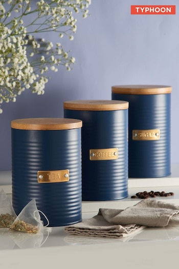 Typhoon Blue Otto Tea, Coffee & Sugar Storage (998446) | £30