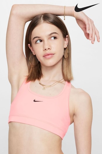 Nike Pink Medium Dri-FIT Swoosh Support Bra (998580) | £25