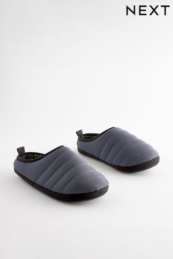 Grey Borg Lined Padded Mules (998869) | £18