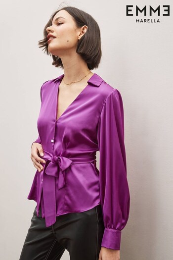 Emma Marella Purple Diesel Wrap Shirt (999199) | £95