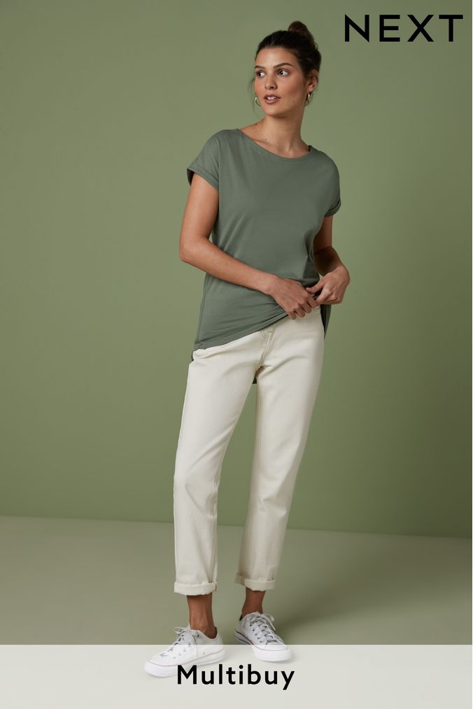 Buy Women s Longline 100 Cotton Tops Online Next UK