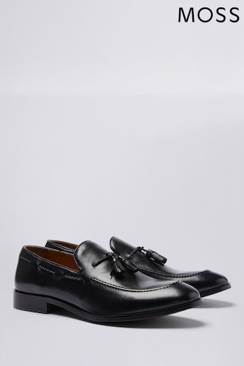 MOSS Highgate Tassel Black Loafers (999433) | £70