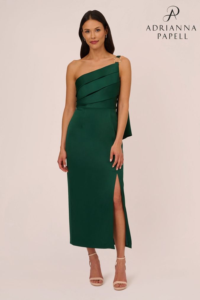 Buy Women s Green Adrianna Papell Occasionwear Plain Dresses