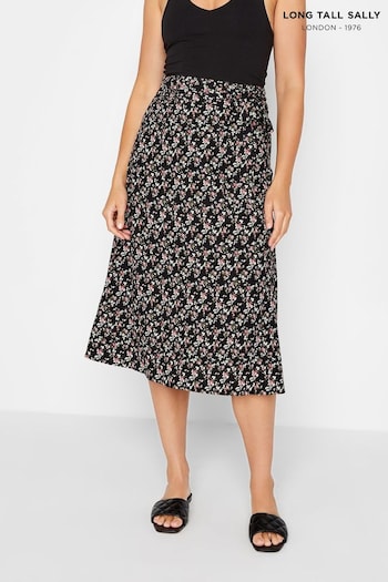 Long Tall Sally Black Belted Skirt (9D2226) | £29