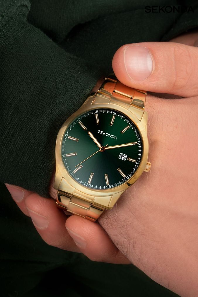 Gold colour 2024 watch mens