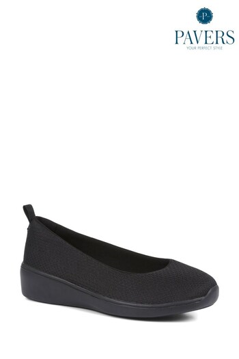 Pavers Wide Fit Slip-On Trainers (9P9487) | £33