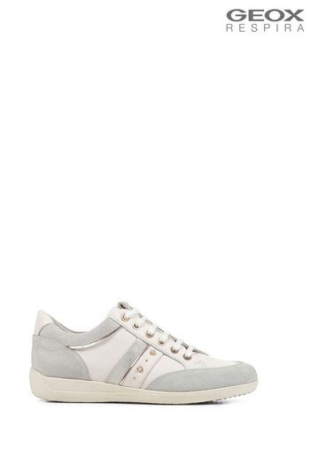 Geox Womens Myria White Sneakers (A00181) | £100