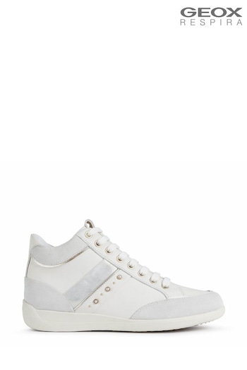 Geox Womens Myria White Sneakers (A00182) | £110