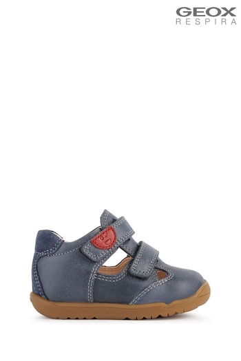 Geox Baby Boys Blue Macchia First Steps Geox Shoes (A00206) | £47.50