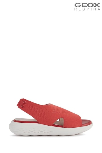 Geox Womens Spherica Ec5 Red Sandals (A00353) | £100