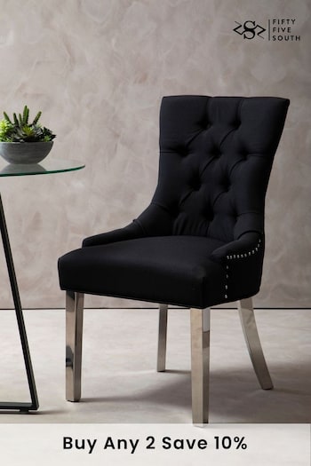 Fifty Five South Black Richmond Dining Chair (A00840) | £285
