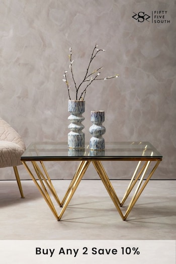 Fifty Five South Gold Allure Coffee Table (A01633) | £465