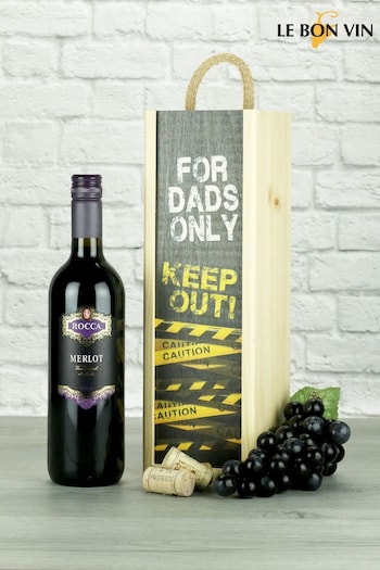 Le Bon Vin Dads Only Merlot Wine Gift (A02207) | £30