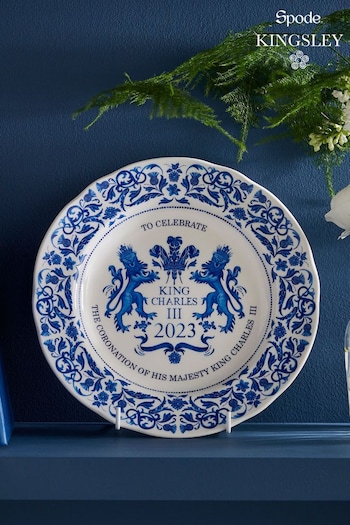 Spode Blue King's Coronation Plate (A02903) | £18