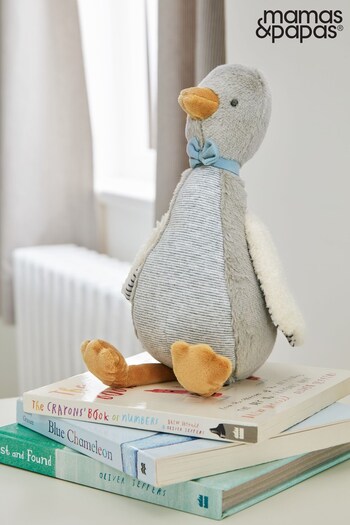 Mamas & Papas Grey Welcome to the World Soft Duck Toy (A04091) | £12
