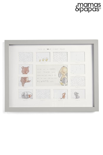 Mamas & Papas Grey Always Love You 1st Year Picture Frame (A04100) | £29