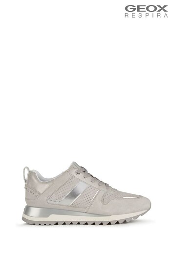 Geox Womens Tabelya Grey Sneakers (A04735) | £120