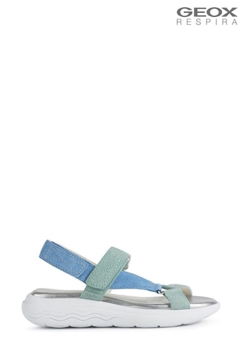 Geox Womens Spherica Blue Sandals Little (A04739) | £100
