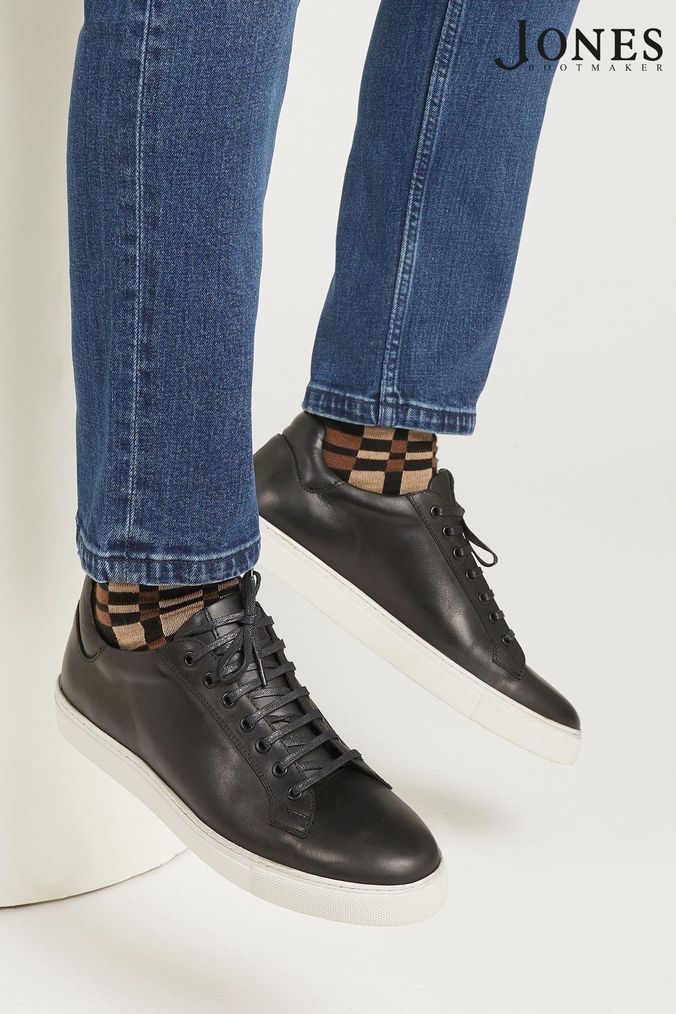 Mens black dress trainers hotsell