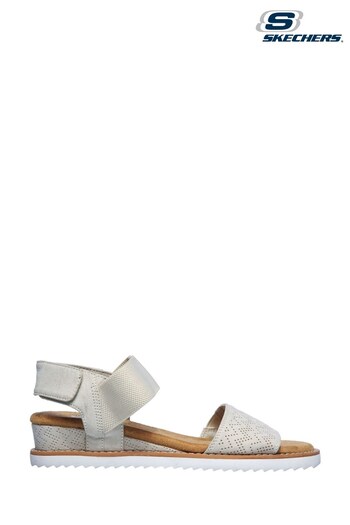 Skechers White Bobs Desert Kiss Womens Sandals (A05618) | £42