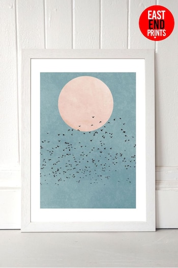 East End Prints White Fly Away Print (A05978) | £47 - £132