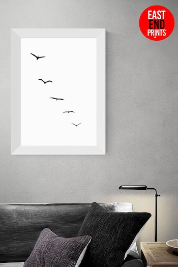 East End Prints White Heavenly Creatures Print (A06046) | £47 - £132