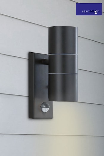 Searchlight Black Alliance LED Outdoor Wall Light (A06419) | £50