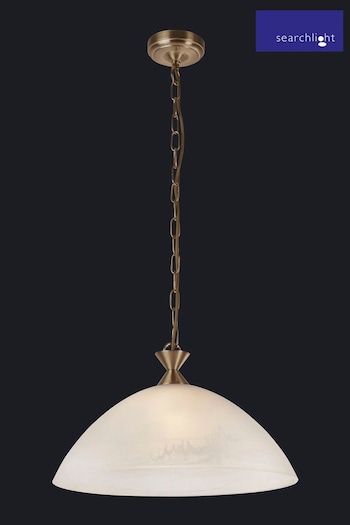 Searchlight Antique Brass Carrick Ceiling Light Pendant (A06481) | £36