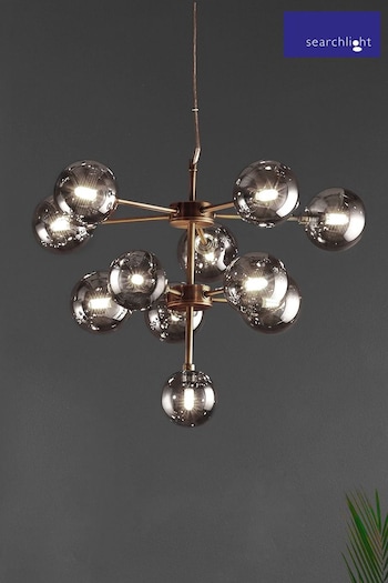 Searchlight Bronze/Smoked Glass Orion 11 Light Ceiling Light Pendant (A06484) | £141