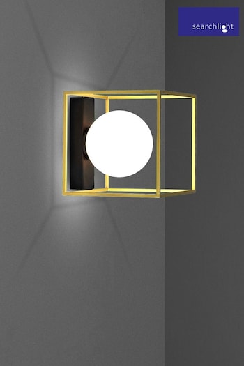 Searchlight Matt Black Kugle Wall Light (A06494) | £37