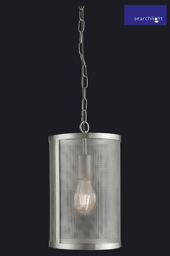 Searchlight Matt Silver Chantilly Ceiling Light Pendant (A06545) | £42