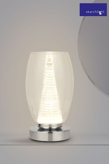 Searchlight Giana Chrome & Clear Glass Table Lamp (A06637) | £72