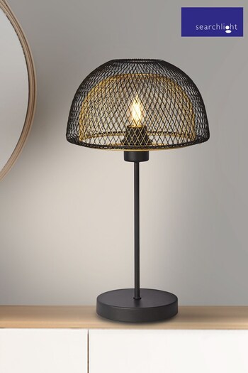 Searchlight Galen Black & Gold Table Lamp (A06650) | £60