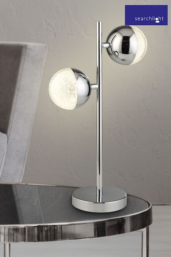 Searchlight Lexi Chrome & Clear Glass Table Lamp (A06674) | £75